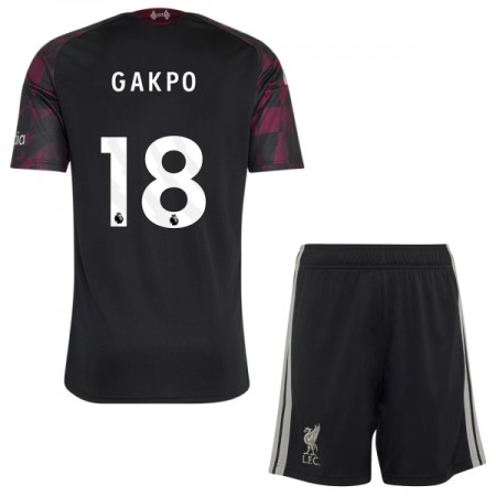 Fotbalový Komplet Liverpool Gakpo 18 Dětské Alternativní 2026-27 Krátký Rukáv (+ trenýrky) Fotbalový Komplet Liverpool Gakpo 18 Dětské Alternativní 2026-27 Krátký Rukáv (+ trenýrky)