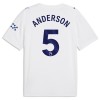 Fotbalové dres Manchester City Anderson 5 Alternativní 2026-27 Krátký Rukáv Fotbalové dres Manchester City Anderson 5 Alternativní 2026-27 Krátký Rukáv